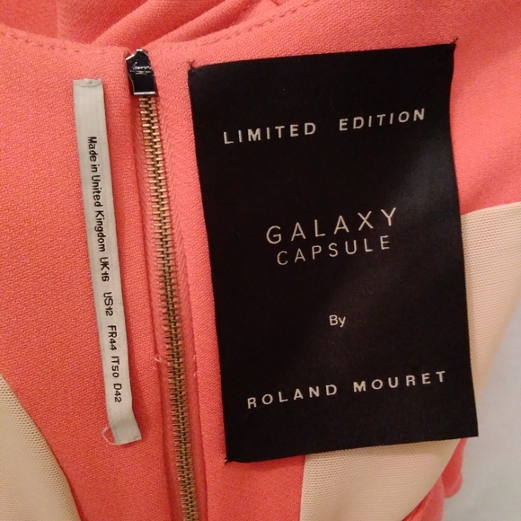 **SOLD** Roland Mouret GALAXY Dress, US12 runs small, Rose - Picture 12 of 15